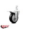 Service Caster 4 Inch Black Poly Wheel Swivel 7/8 Inch Square Stem Caster with Total Lock Brake SCC-SQTTL20S414-PPUB-BLK-78 - alternate 2